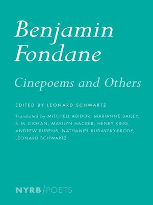 cover image of Cinepoems and Others
